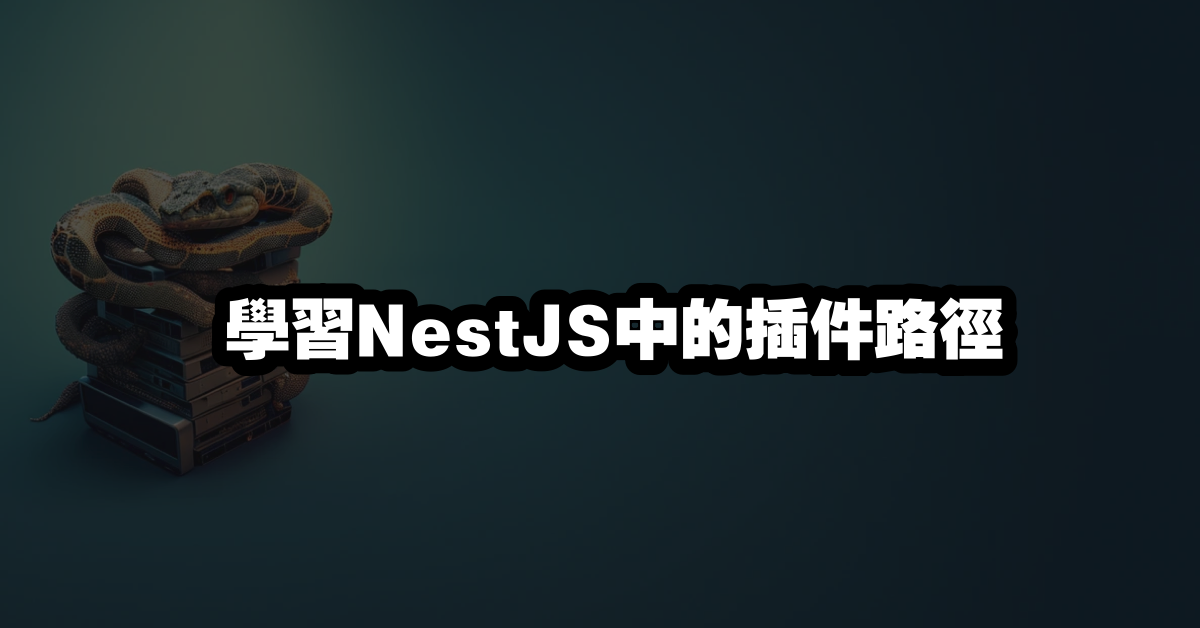 學習NestJS中的插件路徑